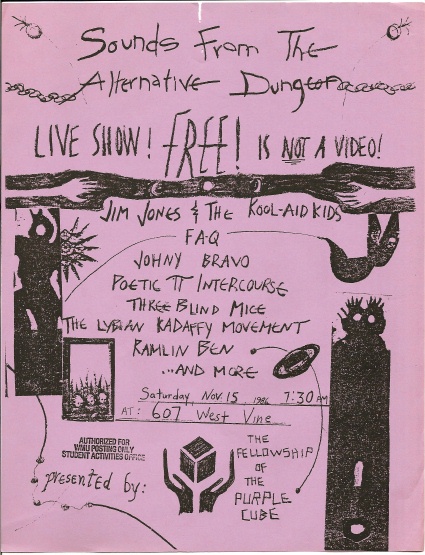 Original image of our party that got busted flyer.